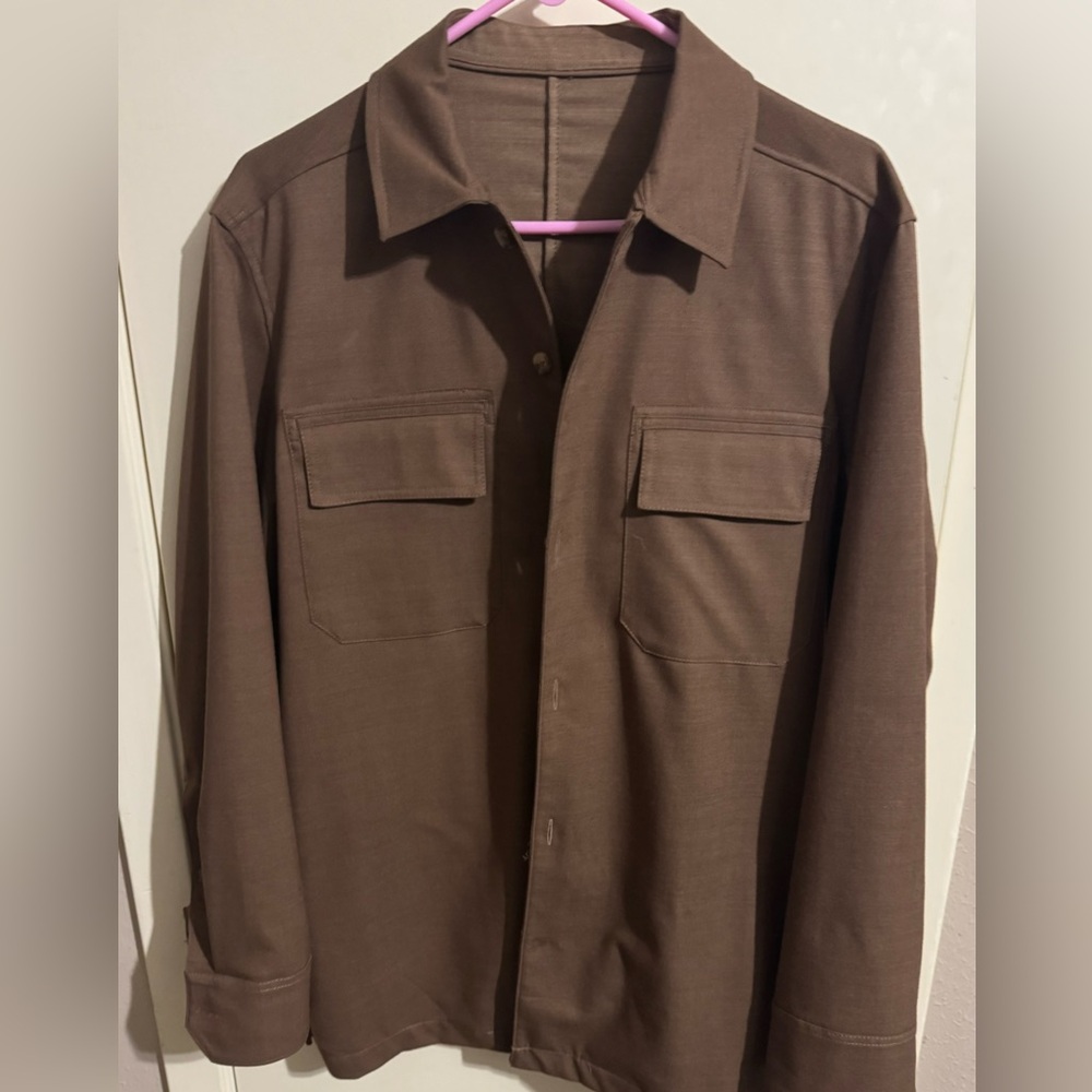 Hart Schaffner Marx Brown Shirt Shacket Men’s L